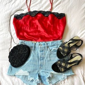 Red Satin Cami